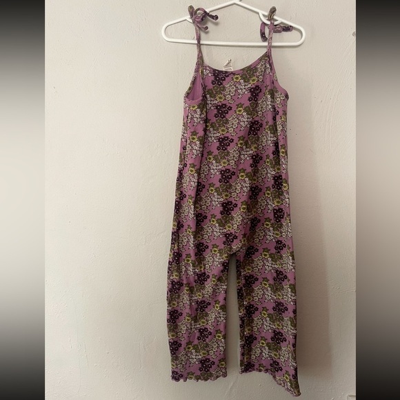 Kate Quinn Floral Purple Jumpsuit - Picture 1 of 5